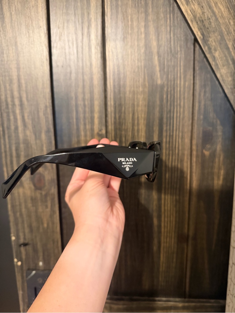 Authentic Prada Black Gloss Women's Sunglasses - Picture 5 of 8